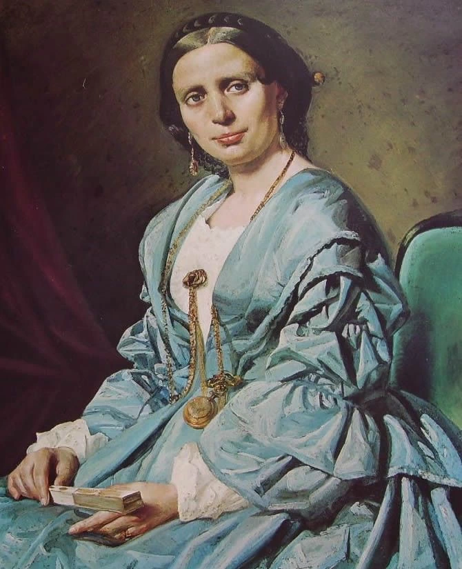 Ritratto di signora, 1855 - Galleria Nazionale d'Arte Moderna e Contemporanea (GNAM), Roma
